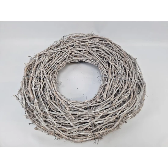 COURONNE DE PAMPRE WHITE WASH 75CM