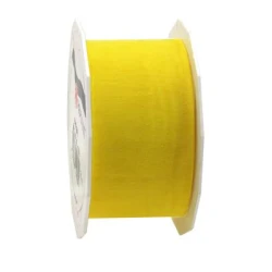 RIBBON SHEER 40MM 25M YELLOW