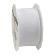RIBBON SHEER 40MM 25M WHITE