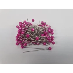 PEARL PINS D6XL55 100PCS STRONG PINK