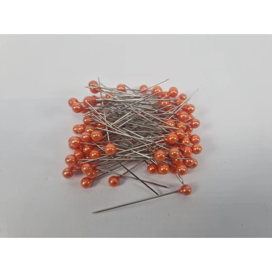 PEARL PINS D6XL55 ORANGE 100PCS