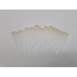 PLASTIC BUISJE (BLOEMFLESJE/PIPET) 7,5CC 8X1,5CM 10ST