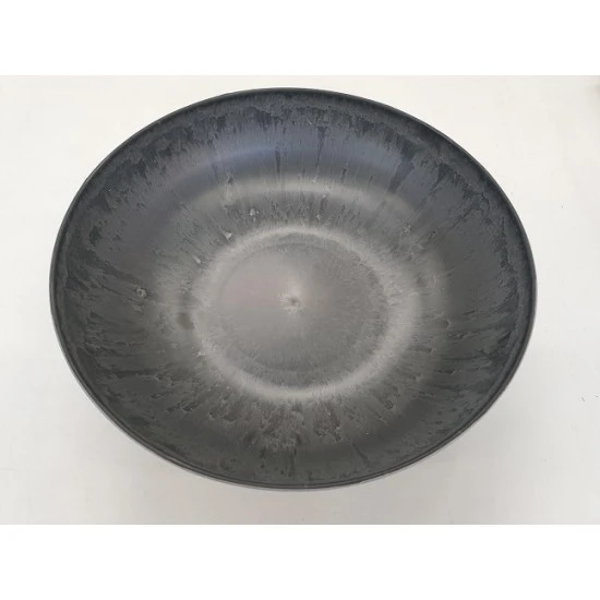 PLASTIC SCHAAL ROND 30X9 GRIJS
