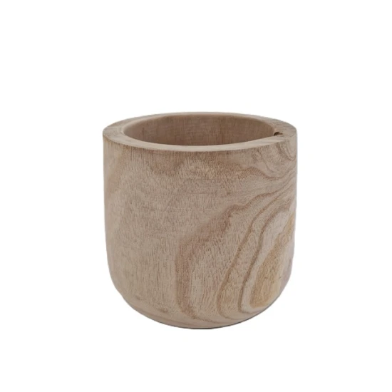 POT ORCHID PAULOWNIA NATURAL D17X16.5