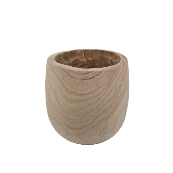 POT PAULOWNIA NATURAL D33.5 H30CM