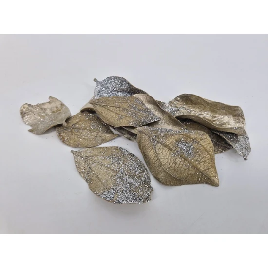QUINA BLAD PLATINUM GLITTER ZILVER