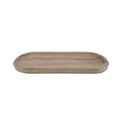 TRAY OVAL PAULOWNIA  NATURAL 40X15X2.5CM   