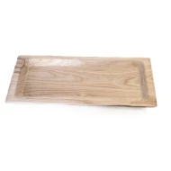 BOWL PAULOWNIA SQUARE 62X25XH6CM NATURAL