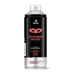 SPRAY GLITTER SILVER 400ML WATER BASED