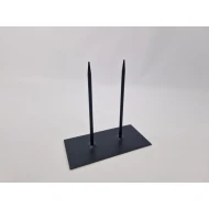 STAND 2 PINS 10X20CM BLACK
