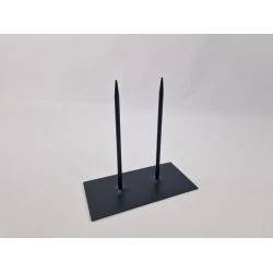 STAND 2 PINS 10X20CM BLACK