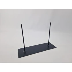 STAND 2 PINS 10X30CM BLACK