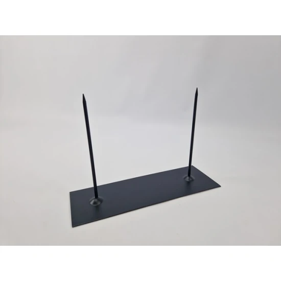 STAND 2 PINS 10X30CM BLACK
