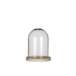 STOLP OP PLATEAU HOUT D10/12 H15/16CM