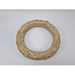 STRAW WREATH 40CM