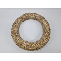 STRAW WREATH 50CM