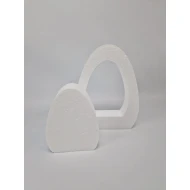 STYROPOR EGG UPRIGHT OPEN + CLOSED 25CM