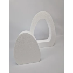 STYROPOR EGG UPRIGHT OPEN + CLOSED 40CM