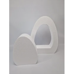 STYROPOR EGG UPRIGHT OPEN + CLOSED 50CM 10PCS