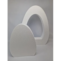 STYROPOR EGG UPRIGHT OPEN + CLOSED 75CM 10PCS