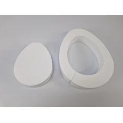 STYROPOR EGG FLAT 5X30CM OPEN + 5X21CM CLOSED 10PCS