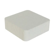 STYROPOR TARTE CARRE 15X15X7CM - AVEC EAN