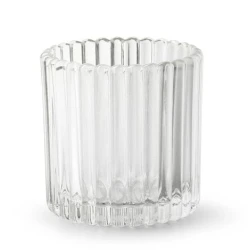 TEA LIGHT GLASS CROSBY TRANSPARENT H9 D9CM