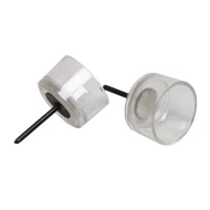 VERRE POUR CHAUFFE PLAT TRANSPARANT S/T D5CM 24PCS