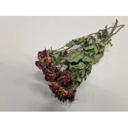 ROSES SPRAY RED/YELLOW - FIRE FLASH NATURAL 1/2 BOPP/kraft Small packaging