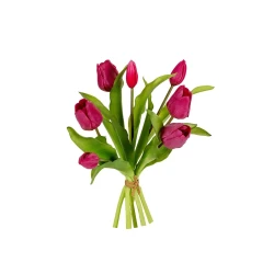 TULIP BUNDLE 30CM CHERRY