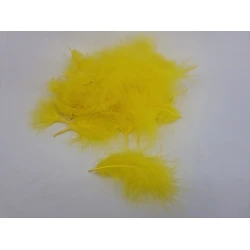 PLUMES DE MARABOU JAUNE +/-45GR