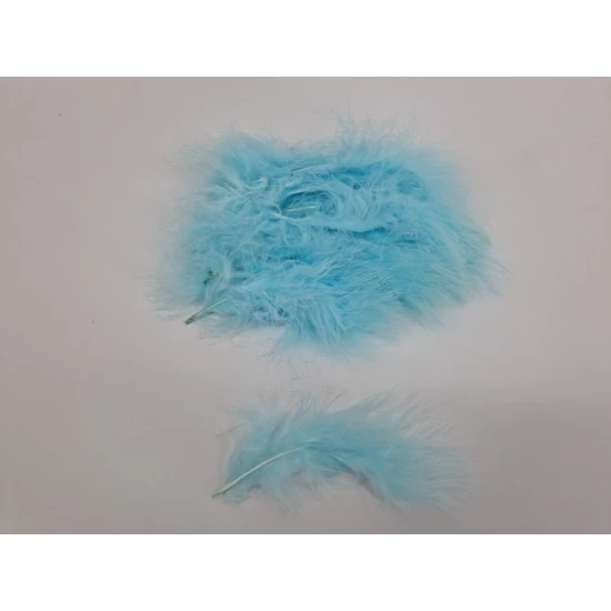 VEREN MARABOU GROOT LICHTBLAUW