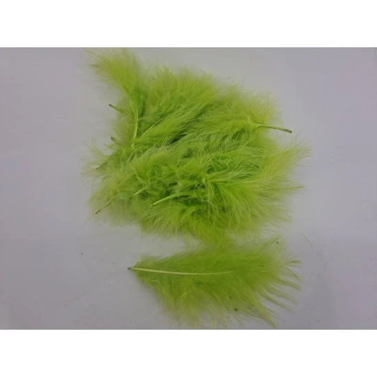VEREN MARABOU GROOT LIME GREEN