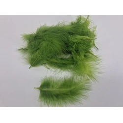 PLUMES DE MARABOU VERT MOUSSE +/-45GR