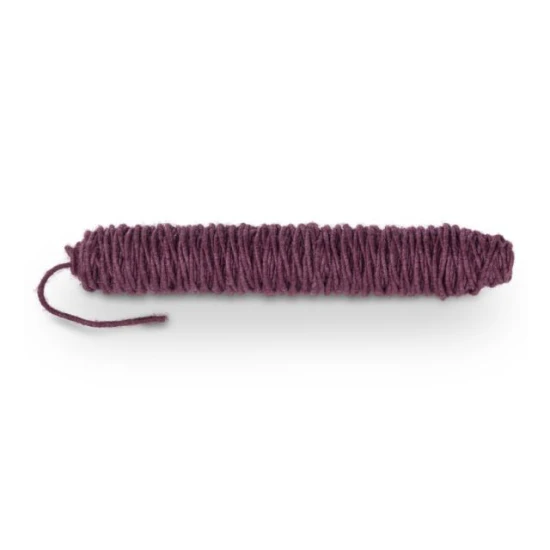 WOL DOCHTFADEN +/-55M AUBERGINE
