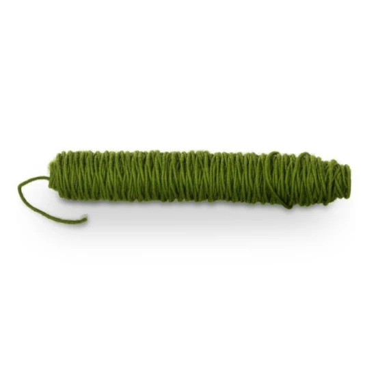 CORDELETTE DE LAINE +/-55M VERT MOUSSE