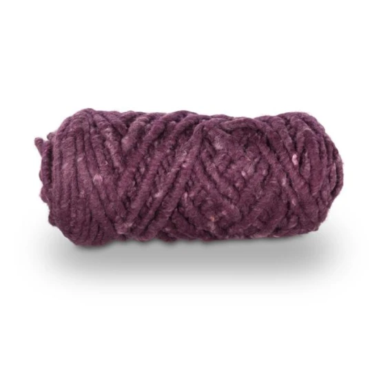 WOOL MIRABELL VELCRO +/-25M AUBERGINE