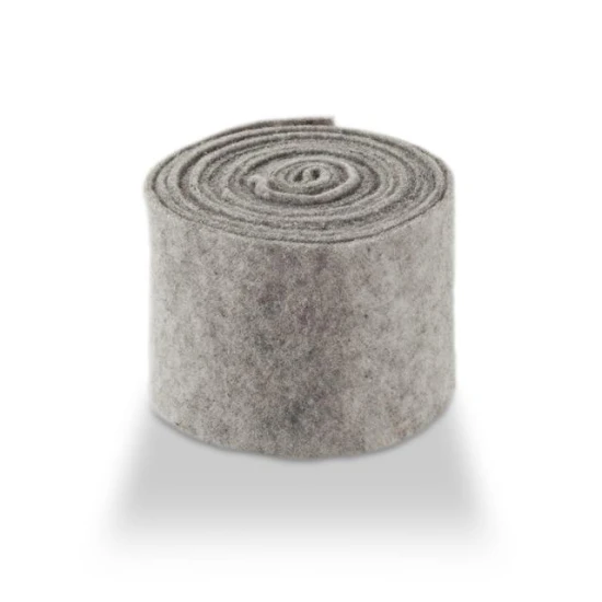 WOL VILT 15CM +/-5M GRIJS