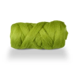 WOOL RIBBON +/-10M MOSS GREEN