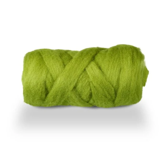 RUBAN DE LAINE +/-10M VERT MOUSSE