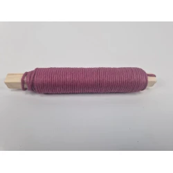 BINDING WIRE PAPER AUBERGINE ON WOODEN PEG 0.80MM 22M HOBBY
