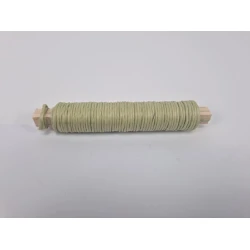 BINDING WIRE PAPER MOSS GREEN ON WOODEN PEG 0.80MM 22M HOBBY