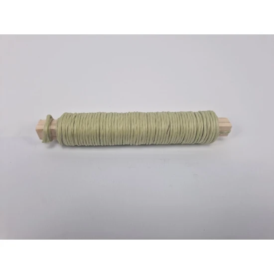 WIKKELDRAAD PAPIER MOSGROEN OP STOK 0.80MM 22M HOBBY