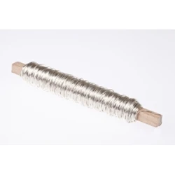 WINDING WIRE SILVER ON WOODEN PEG 0.50MM 50M 100GR HOBBY