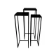 ZUIL METAAL SET 3ST 25X25X120/30X30X140/35X35X160