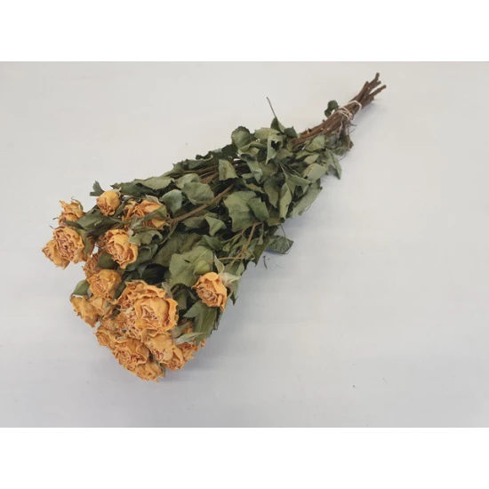 SPRAY ROSES YELLOW NATURAL BOPP/kraft