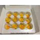 ROSE STABILISEE (MINI) +/-2.5CM JAUNE 12PCS