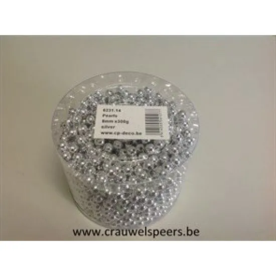 PEARLS 8MM SILVER 300GR +/-1200PCS