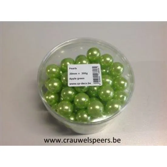 PEARLS 20MM APPLE GREEN +/-72PCS
