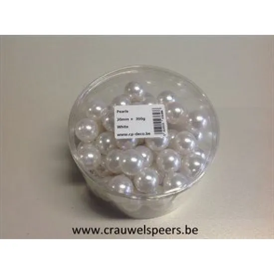 PEARLS 20MM WHITE +/-72PCS